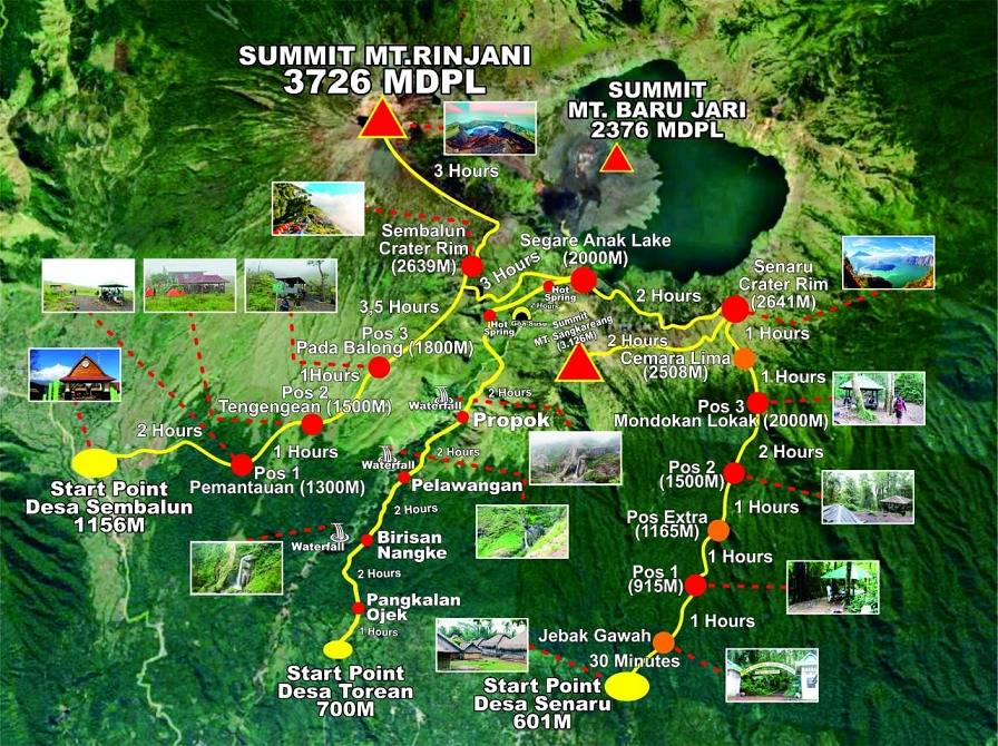 Exploring the 5 Most Popular Routes to Mount Rinjani